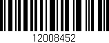 Código de barras (EAN, GTIN, SKU, ISBN): '12008452'