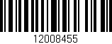 Código de barras (EAN, GTIN, SKU, ISBN): '12008455'