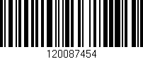 Código de barras (EAN, GTIN, SKU, ISBN): '120087454'