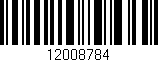 Código de barras (EAN, GTIN, SKU, ISBN): '12008784'