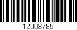 Código de barras (EAN, GTIN, SKU, ISBN): '12008785'
