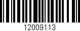 Código de barras (EAN, GTIN, SKU, ISBN): '12009113'