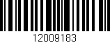 Código de barras (EAN, GTIN, SKU, ISBN): '12009183'