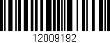 Código de barras (EAN, GTIN, SKU, ISBN): '12009192'