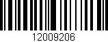 Código de barras (EAN, GTIN, SKU, ISBN): '12009206'