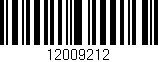 Código de barras (EAN, GTIN, SKU, ISBN): '12009212'