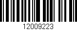 Código de barras (EAN, GTIN, SKU, ISBN): '12009223'