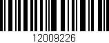 Código de barras (EAN, GTIN, SKU, ISBN): '12009226'