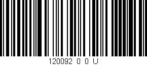 Código de barras (EAN, GTIN, SKU, ISBN): '120092_0_0_U'