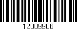 Código de barras (EAN, GTIN, SKU, ISBN): '12009906'