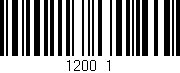 Código de barras (EAN, GTIN, SKU, ISBN): '1200/1'