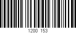 Código de barras (EAN, GTIN, SKU, ISBN): '1200/153'