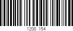 Código de barras (EAN, GTIN, SKU, ISBN): '1200/154'