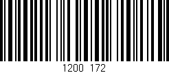 Código de barras (EAN, GTIN, SKU, ISBN): '1200/172'