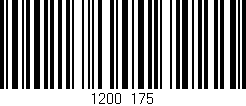 Código de barras (EAN, GTIN, SKU, ISBN): '1200/175'