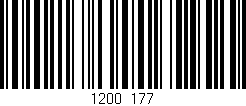 Código de barras (EAN, GTIN, SKU, ISBN): '1200/177'