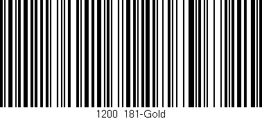 Código de barras (EAN, GTIN, SKU, ISBN): '1200/181-Gold'