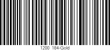 Código de barras (EAN, GTIN, SKU, ISBN): '1200/184-Gold'