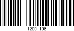 Código de barras (EAN, GTIN, SKU, ISBN): '1200/186'