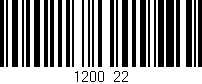 Código de barras (EAN, GTIN, SKU, ISBN): '1200/22'