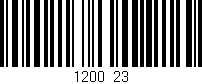 Código de barras (EAN, GTIN, SKU, ISBN): '1200/23'