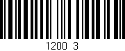 Código de barras (EAN, GTIN, SKU, ISBN): '1200/3'
