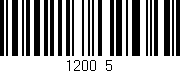 Código de barras (EAN, GTIN, SKU, ISBN): '1200/5'