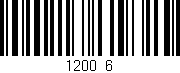 Código de barras (EAN, GTIN, SKU, ISBN): '1200/6'