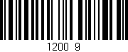 Código de barras (EAN, GTIN, SKU, ISBN): '1200/9'