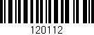 Código de barras (EAN, GTIN, SKU, ISBN): '120112'