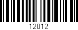 Código de barras (EAN, GTIN, SKU, ISBN): '12012'