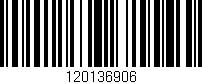 Código de barras (EAN, GTIN, SKU, ISBN): '120136906'
