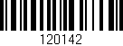 Código de barras (EAN, GTIN, SKU, ISBN): '120142'