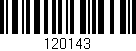 Código de barras (EAN, GTIN, SKU, ISBN): '120143'