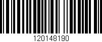 Código de barras (EAN, GTIN, SKU, ISBN): '120148190'