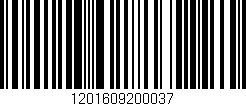 Código de barras (EAN, GTIN, SKU, ISBN): '1201609200037'