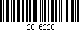 Código de barras (EAN, GTIN, SKU, ISBN): '12016220'