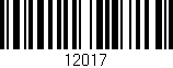 Código de barras (EAN, GTIN, SKU, ISBN): '12017'