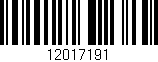 Código de barras (EAN, GTIN, SKU, ISBN): '12017191'