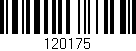 Código de barras (EAN, GTIN, SKU, ISBN): '120175'