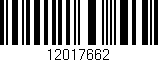 Código de barras (EAN, GTIN, SKU, ISBN): '12017662'