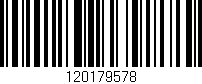 Código de barras (EAN, GTIN, SKU, ISBN): '120179578'