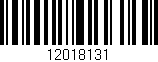 Código de barras (EAN, GTIN, SKU, ISBN): '12018131'