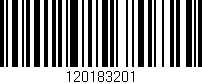 Código de barras (EAN, GTIN, SKU, ISBN): '120183201'