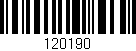 Código de barras (EAN, GTIN, SKU, ISBN): '120190'