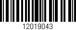 Código de barras (EAN, GTIN, SKU, ISBN): '12019043'