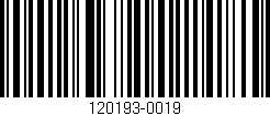 Código de barras (EAN, GTIN, SKU, ISBN): '120193-0019'