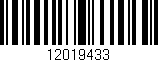 Código de barras (EAN, GTIN, SKU, ISBN): '12019433'