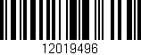 Código de barras (EAN, GTIN, SKU, ISBN): '12019496'