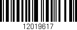 Código de barras (EAN, GTIN, SKU, ISBN): '12019617'
